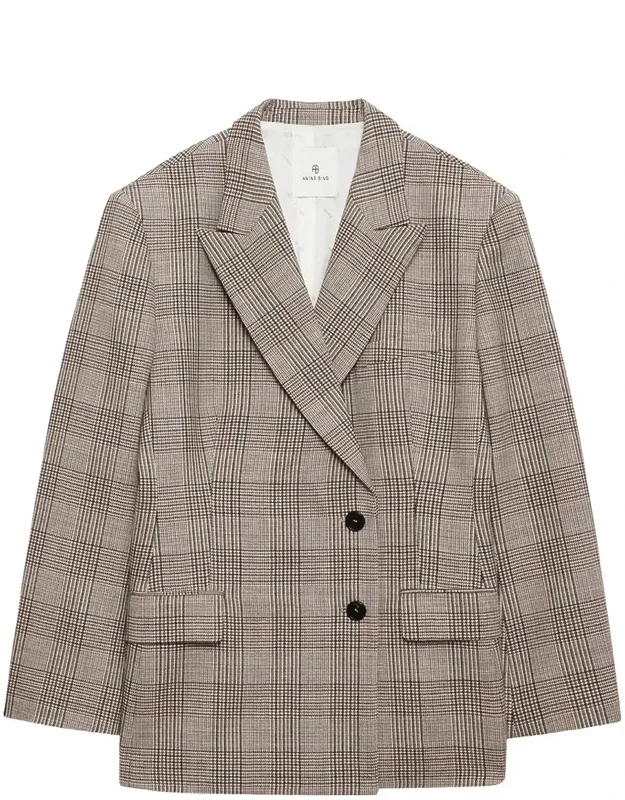 Aretha Blazer - Tuxedo Style With Padded Shoulders And Asymmetric Profile