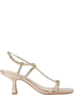 Triana Leather Mid-heel Sandals