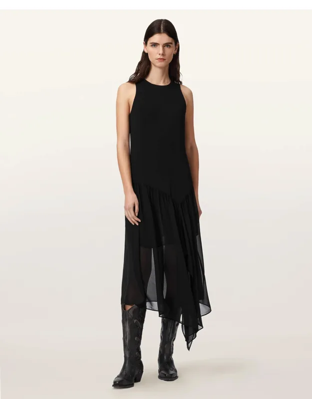 Cyra Asymmetric Maxi Dress