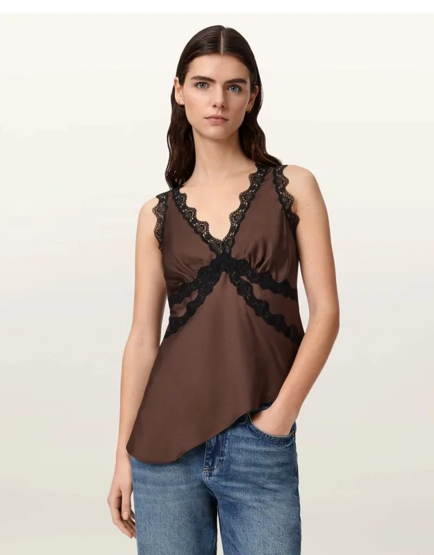 Lace Trim Cami Top