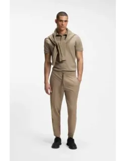 Boss Paddy Slim-fit Polo Shirt In Interlock Cotton - Luxury Cotton, Contrast Details