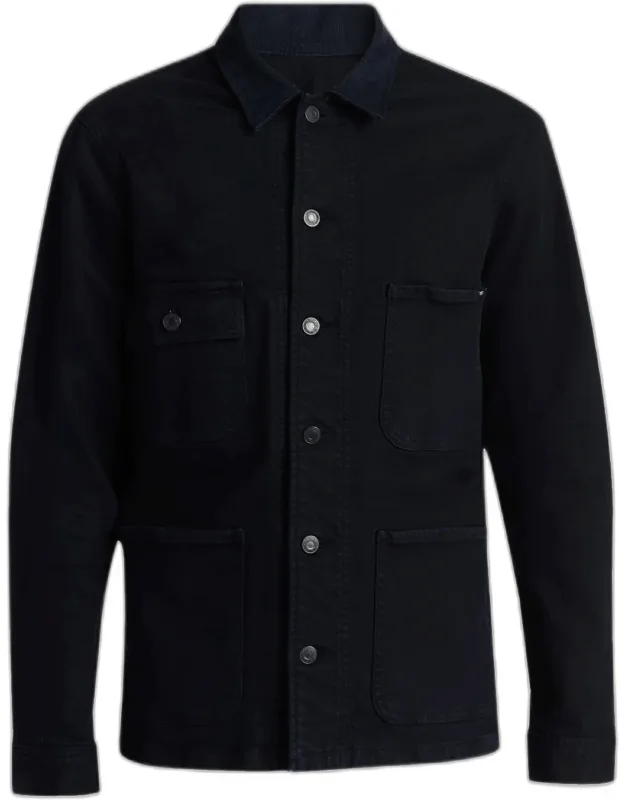 Twill Denim Four-pocket Chore Jacket