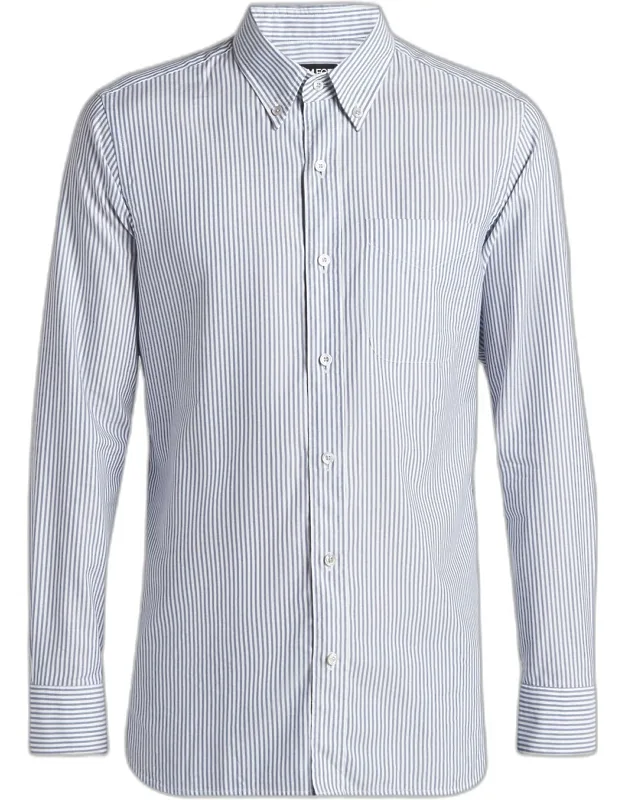Oxford Striped Slim-fit Dress Shirt