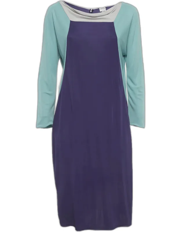 Color Block Jersey Mini Dress