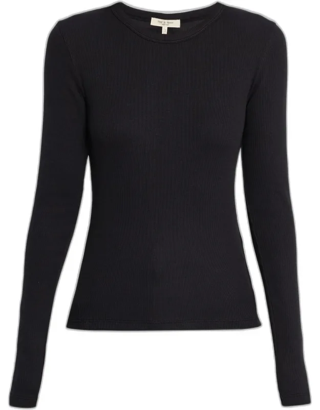 The Essential Ribbed Long-sleeve Tee