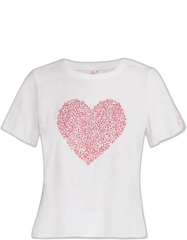 Rhinestone Doodle Crewneck T-shirt