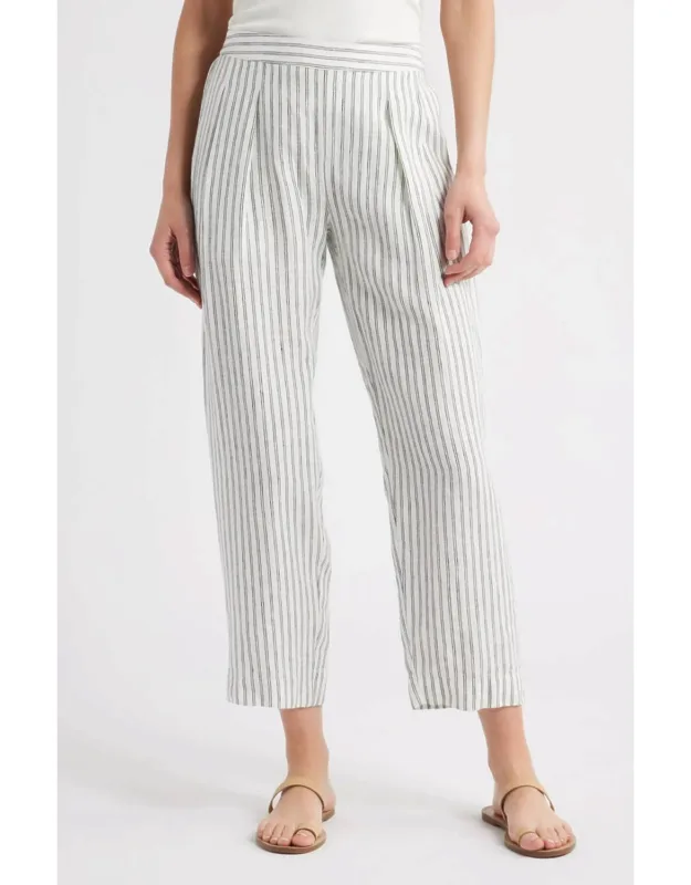 Grayson Pants In Linen Stripe