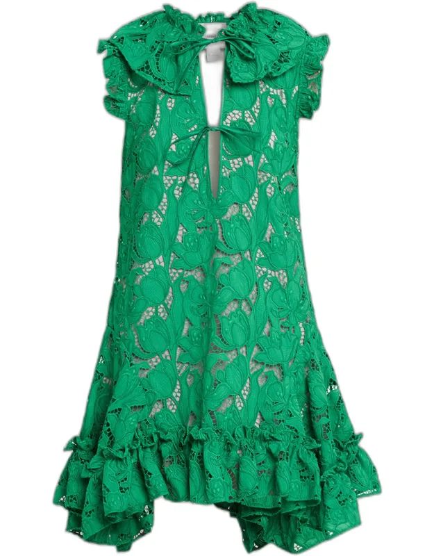Nora Guipure Lace Mini Dress