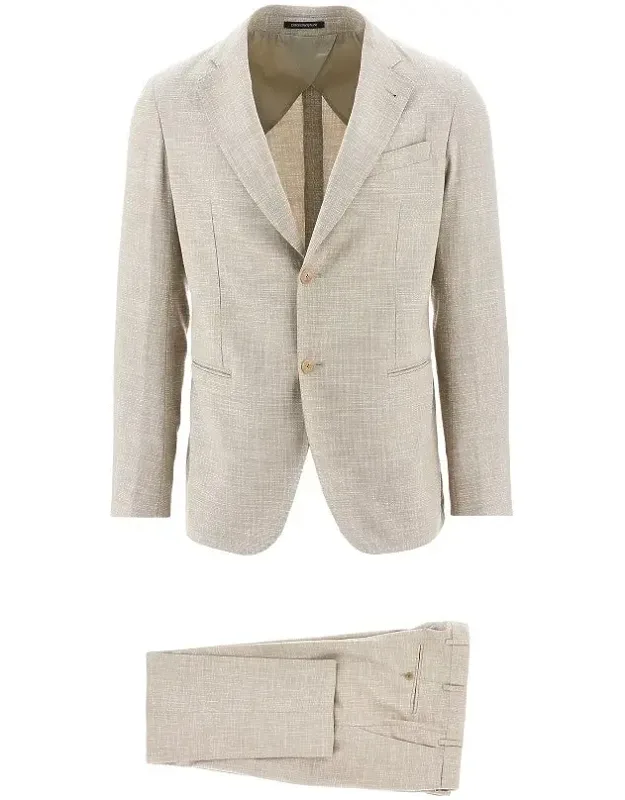 Wool-blend 'city Line' Tailored Suit