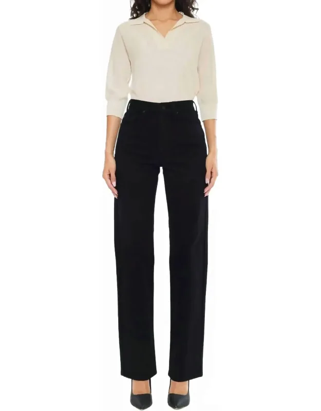 High Rise True Straight Jeans