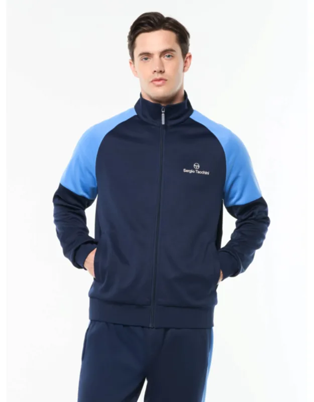 Spacco Track Jacket - Premium Double-face Knit Fabric, Stand-up Collar