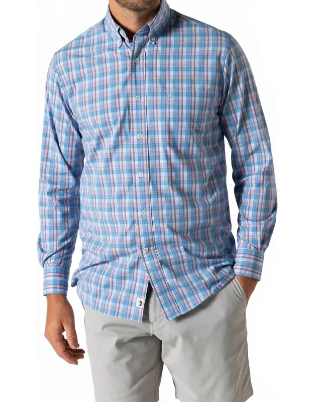 Performance Poplin Plaid Sport Shirt