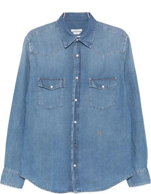 Point-collar Denim Shirt