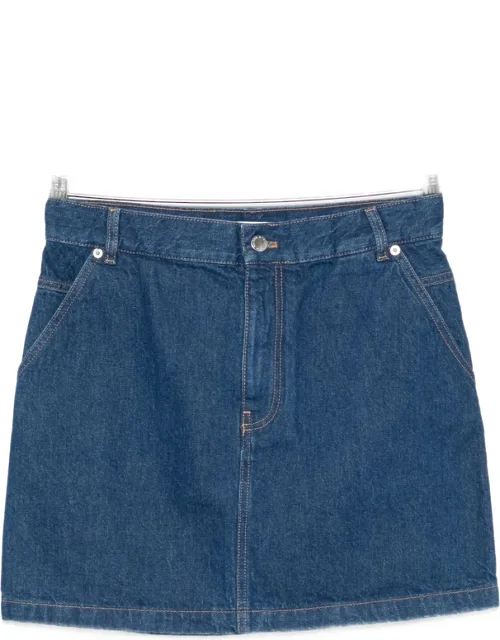 Regular-fit Denim Mini Skirt