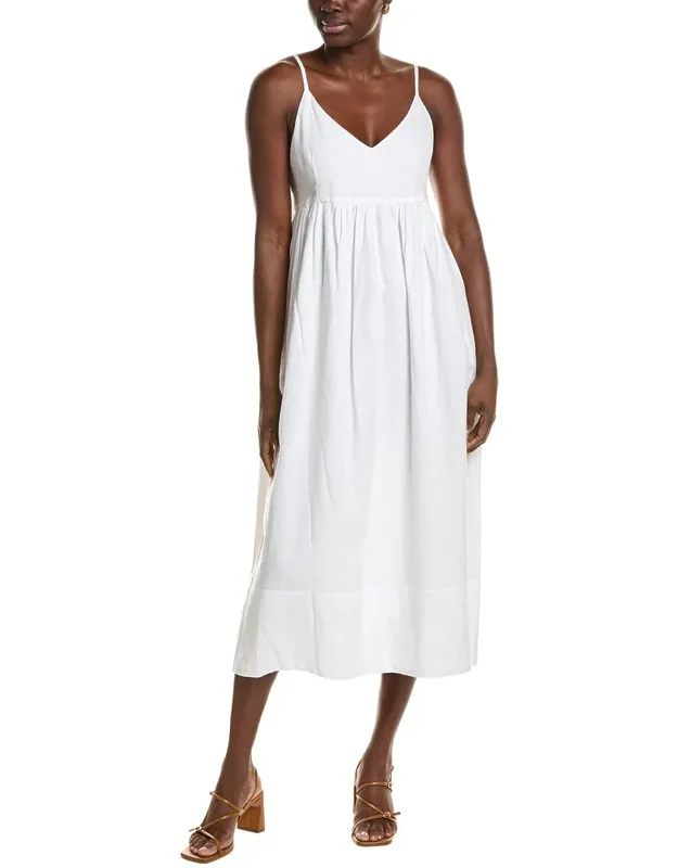 Linen-blend Dress