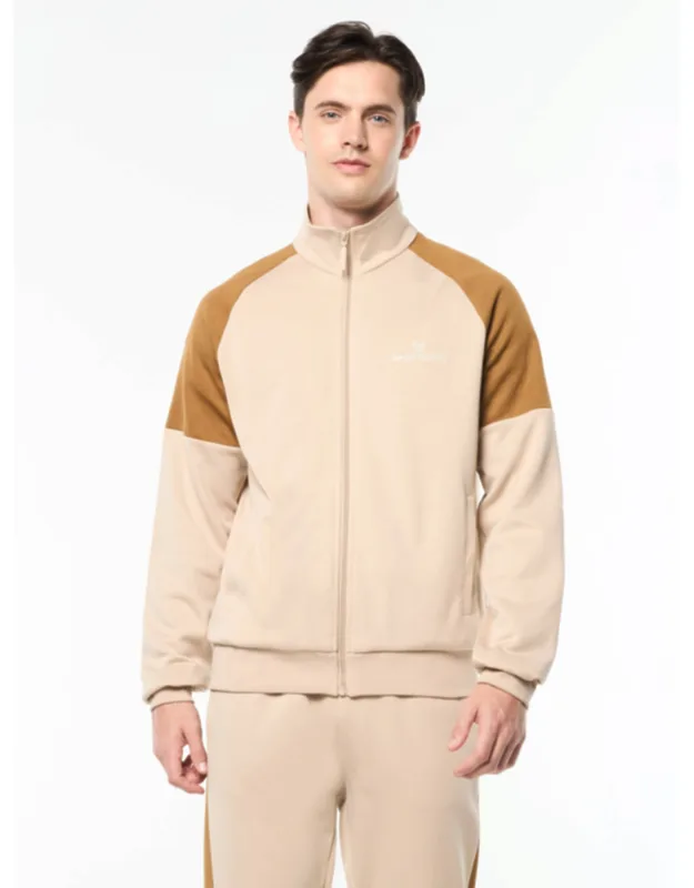 Spacco Track Jacket - Premium Double-face Knit Fabric, Stand-up Collar