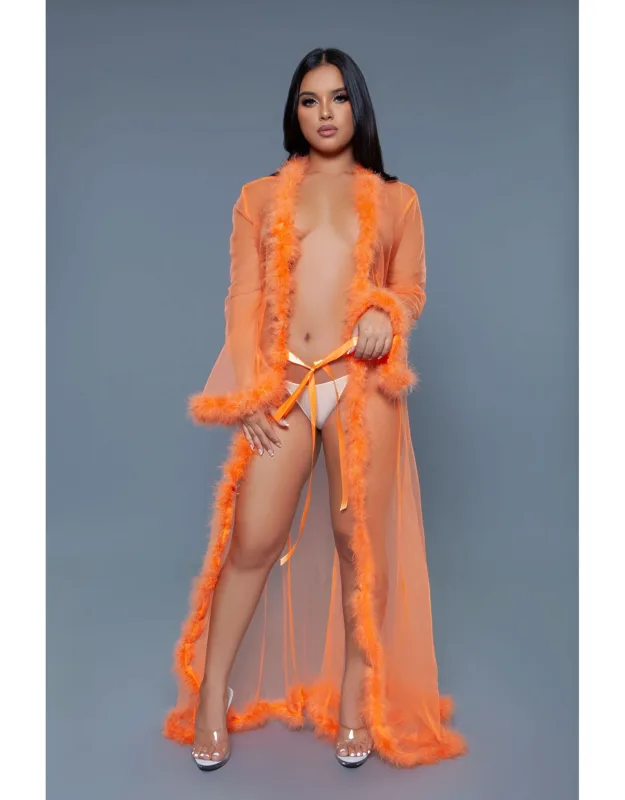Elegant Sheer Chiffon Robe