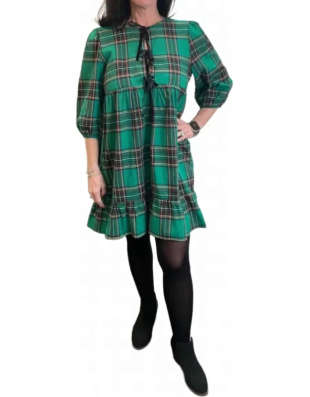 Plaid Mini Dress