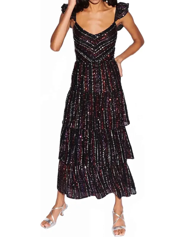 Quintana Sequin Maxi Dress