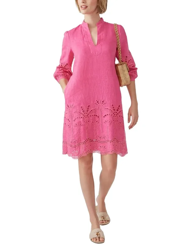 Linen-blend Newbury Dress
