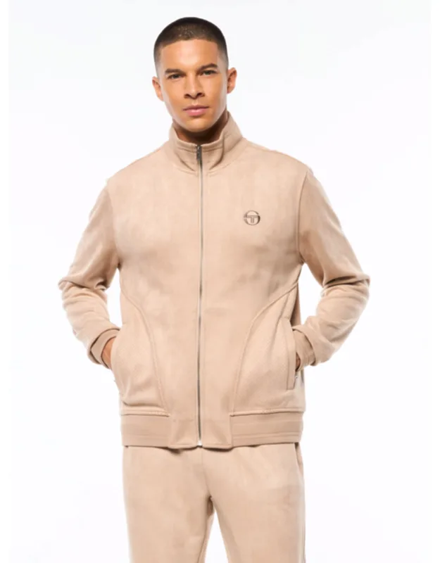Camoscio Track Jacket With Spacious Handwarmer Pockets And Perforated Sleeves