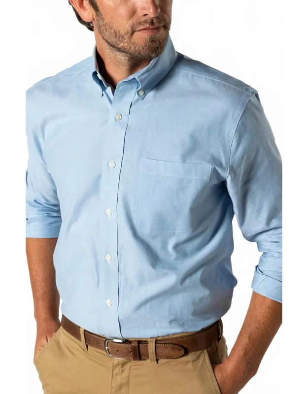 Morris Solid Cotton Oxford Sport Shirt