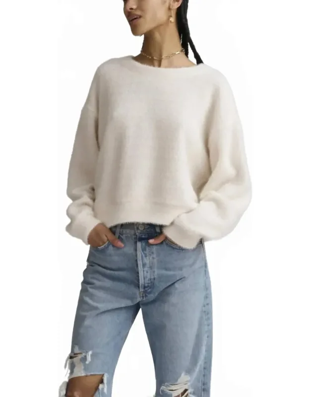 Fuzzy Crewneck Sweater