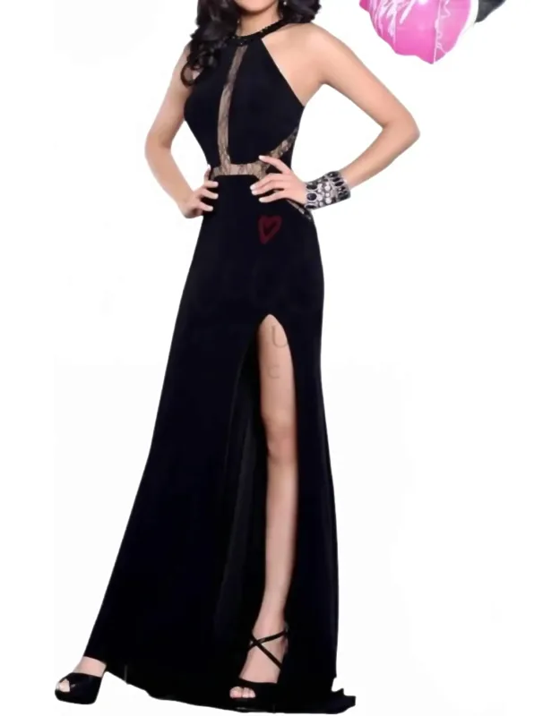 Halter Neck Prom Dress