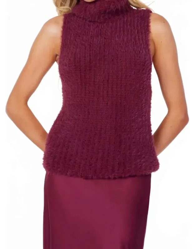 Colette Sleeveless Turtleneck Top