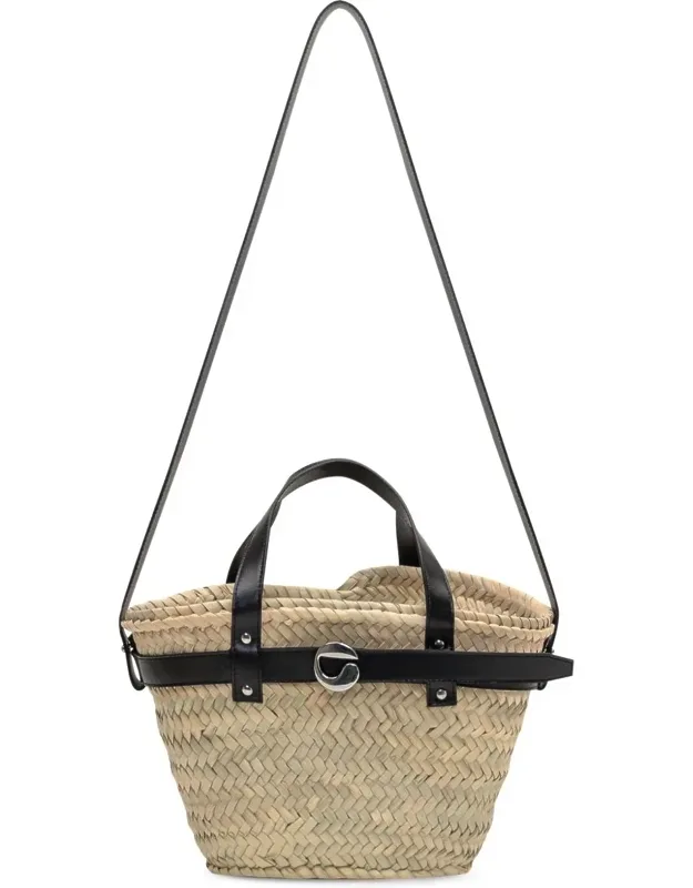 Woven Basket-style Bag With Carabiner Fastening