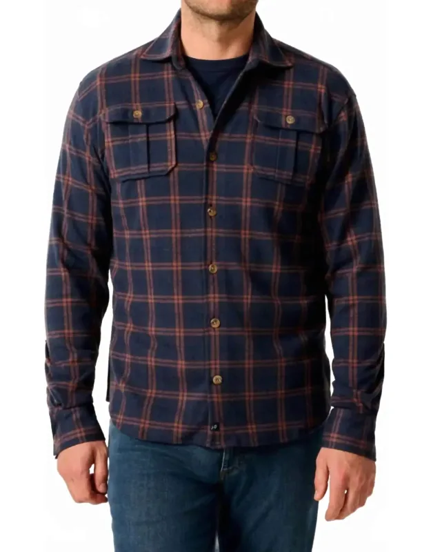 Judah Stretch Knit Flannel Lodge Shirt