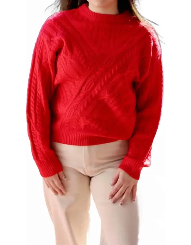 Cable Knit Pullover Sweater