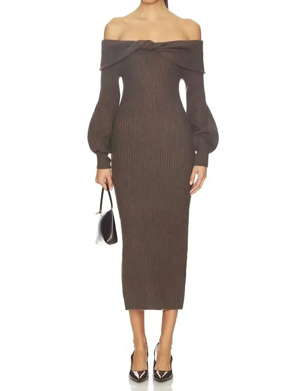 Off Shoulder Sweater Dress