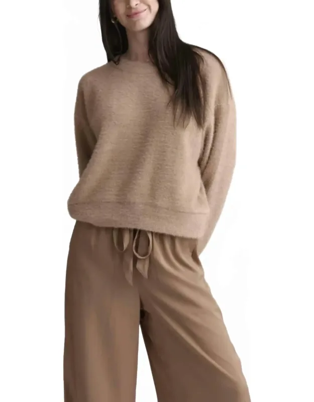 Fuzzy Crewneck Sweater