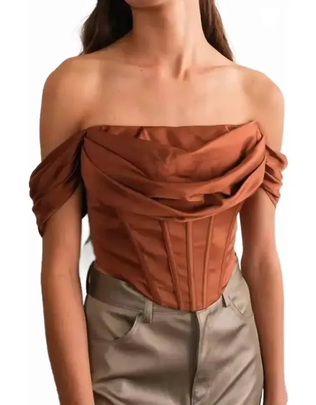 Corset Off-shoulder Top