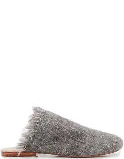 Fringed Etamine Slippers