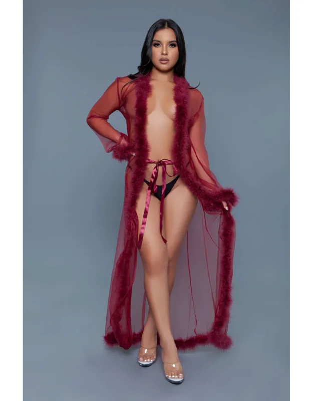 Elegant Sheer Chiffon Robe