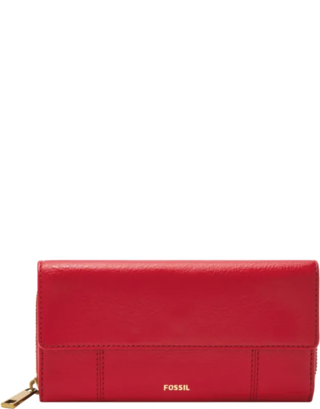 Jori Rfid Leather Flap Clutch