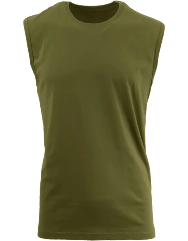Slim Fit Sleeveless Muscle Tee