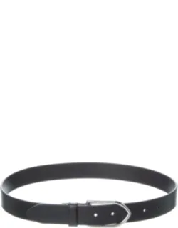 Jacquemus Bambino Leather Belt With Silver-tone Hardware And Pin Buckle Closure