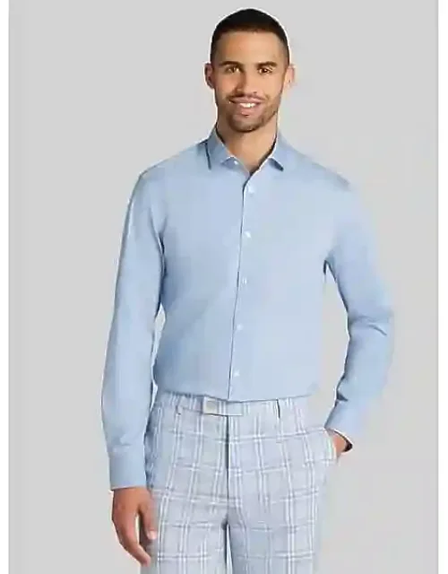 Skinny Fit Solid Dress Shirt
