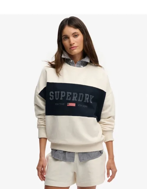 Athletic Essentials Flag Embroidered Sweatshirt
