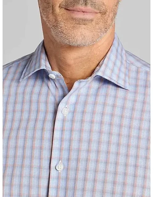 Modern Fit Plaid Button-up Shirt