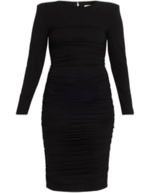 Shirred Stretch Jersey Dress