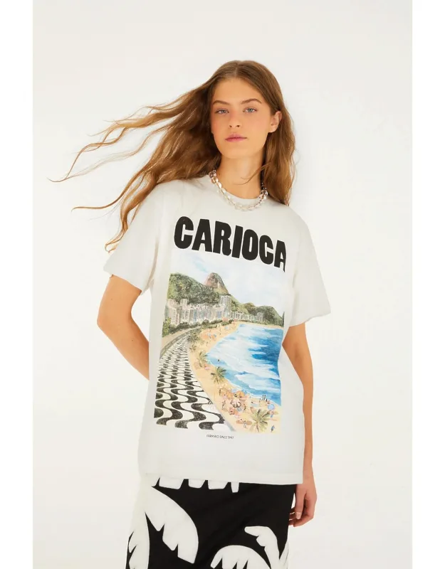 Off-white Landscape Carioca Organic Cotton Relaxed T-shirt