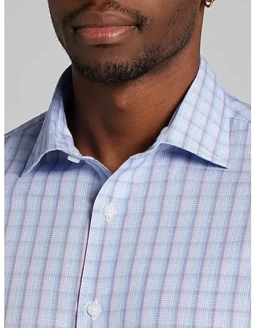 Modern Fit Plaid Button-up Shirt