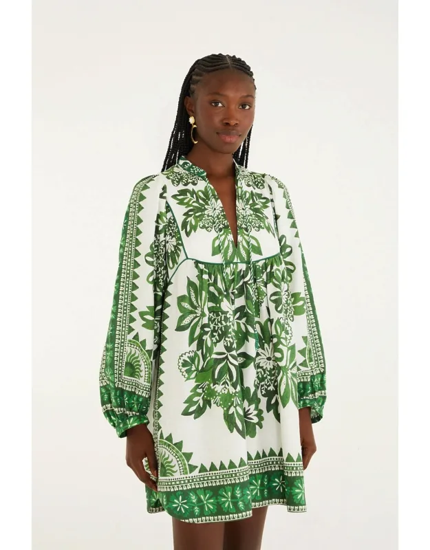 Flora Tapestry Mini Dress