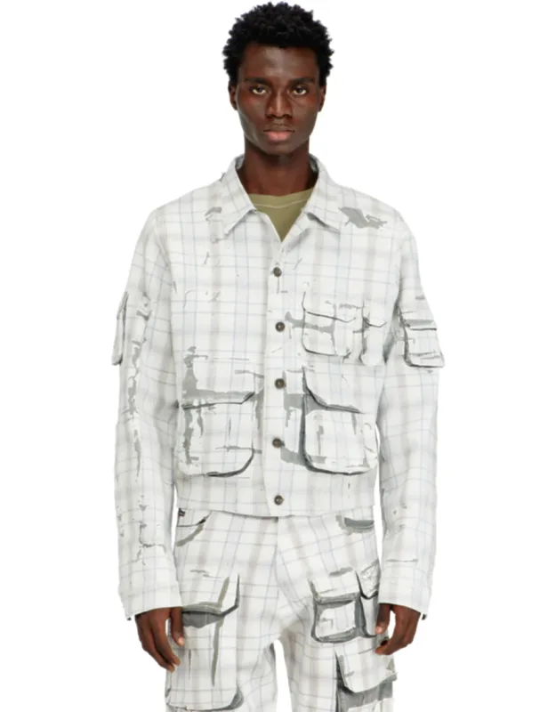 Denim Jacket With Peel-off Effect