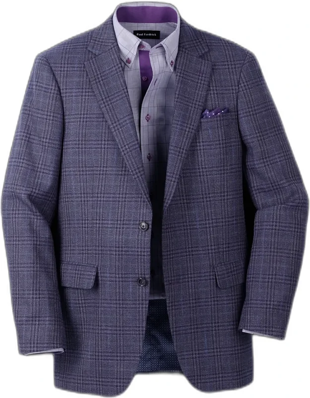Cotton Blend Single Breasted Notch Lapel Sport Coat