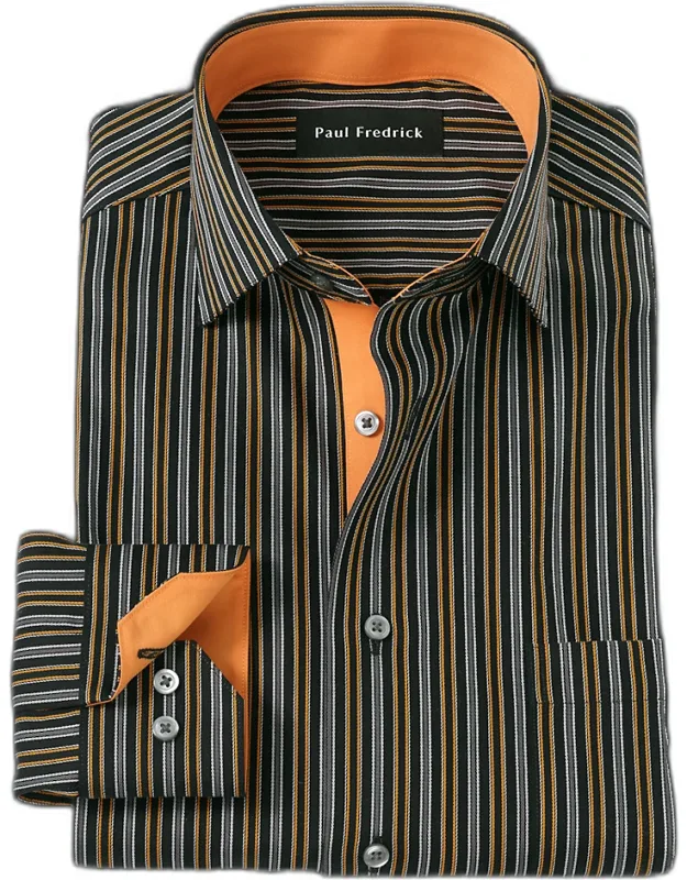 Comfort Stretch Non-iron Stripe Dress Shirt
